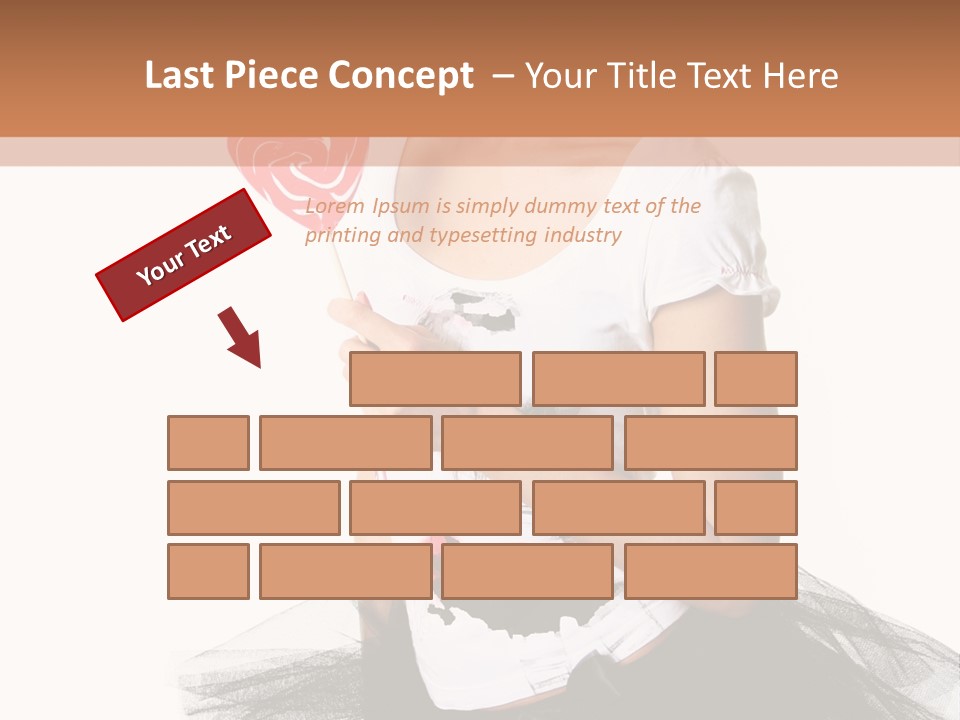 Cheerful Beautiful Licking PowerPoint Template