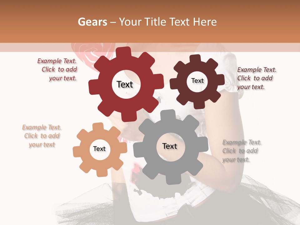 Cheerful Beautiful Licking PowerPoint Template