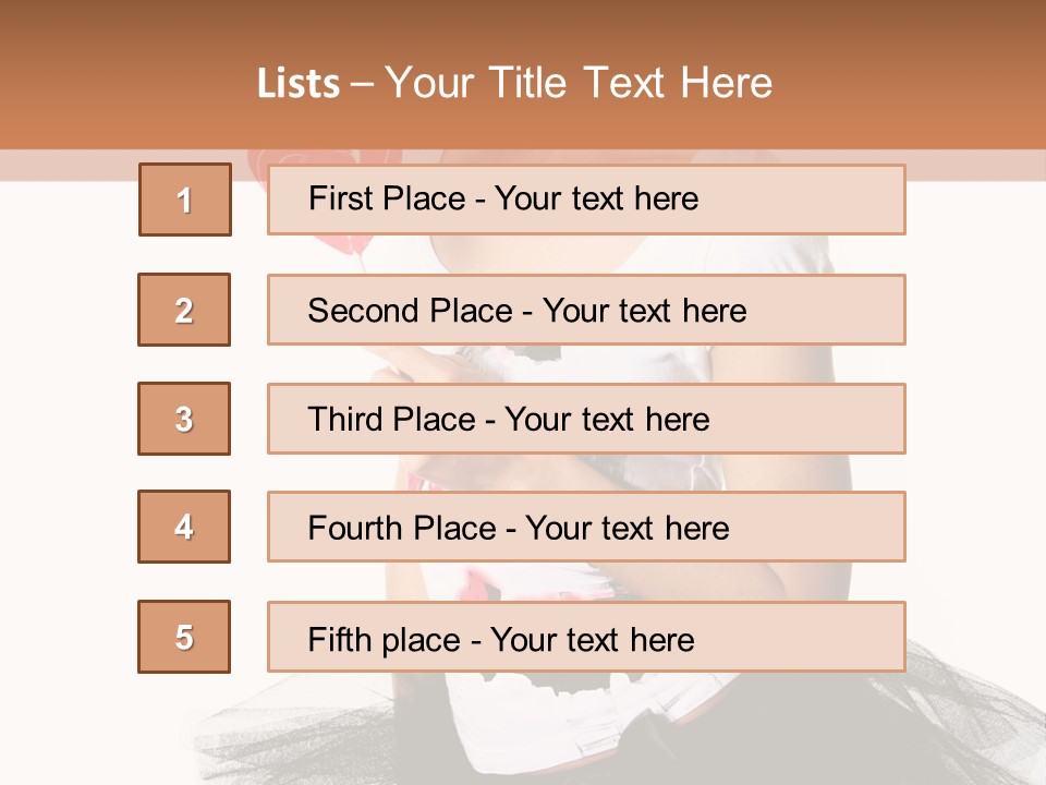 Cheerful Beautiful Licking PowerPoint Template