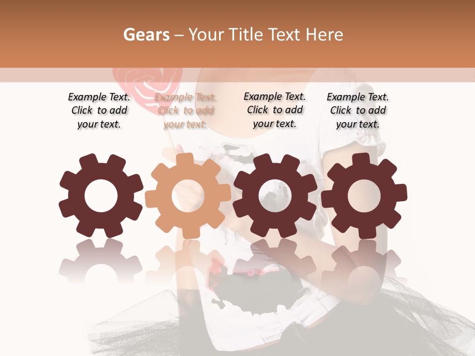 Cheerful Beautiful Licking PowerPoint Template