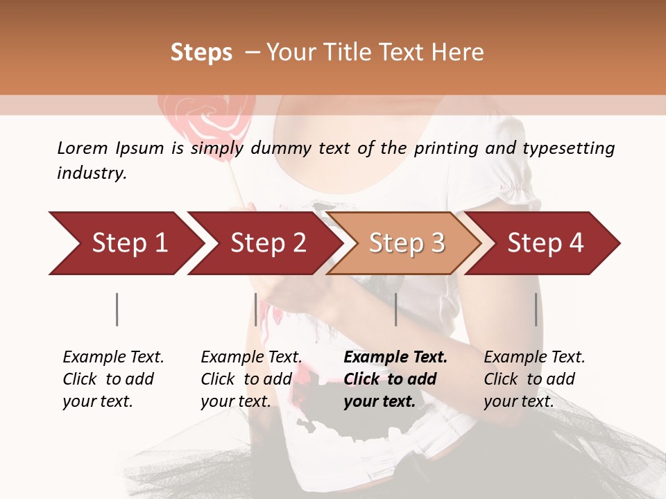 Cheerful Beautiful Licking PowerPoint Template