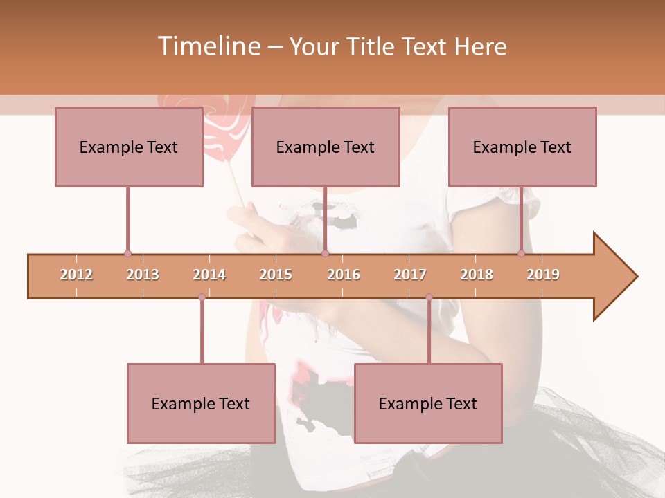 Cheerful Beautiful Licking PowerPoint Template