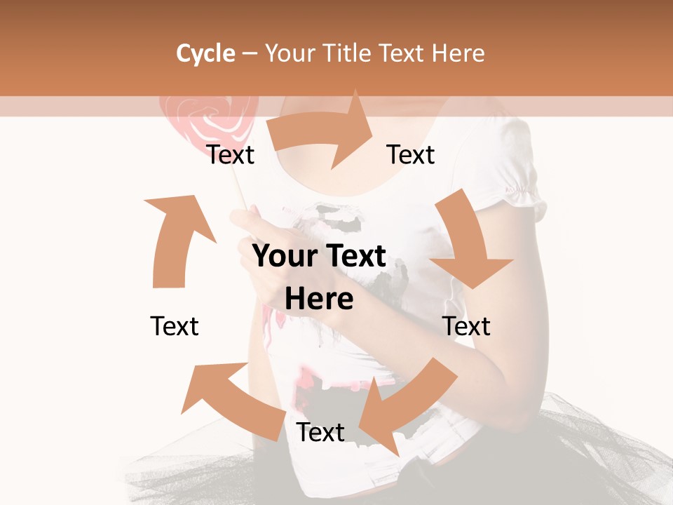 Cheerful Beautiful Licking PowerPoint Template