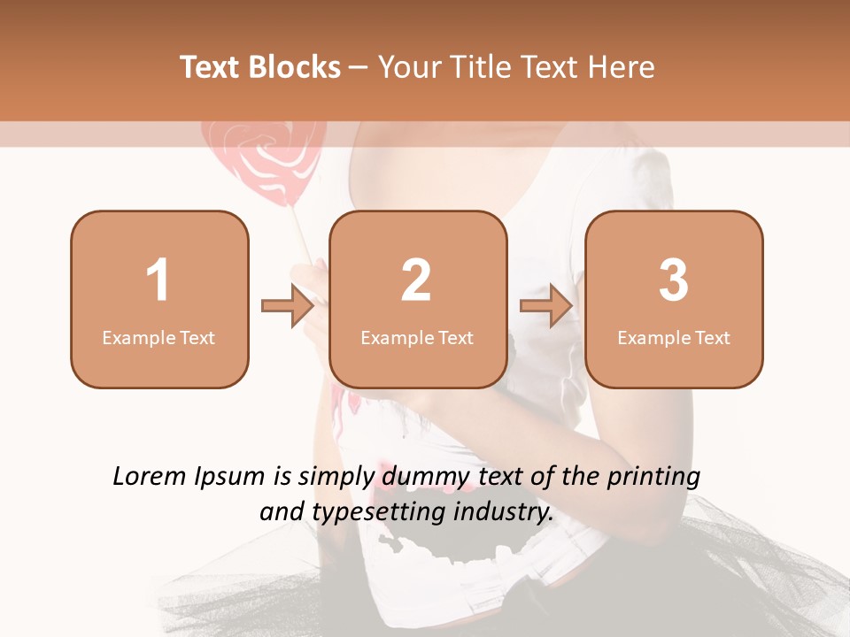 Cheerful Beautiful Licking PowerPoint Template
