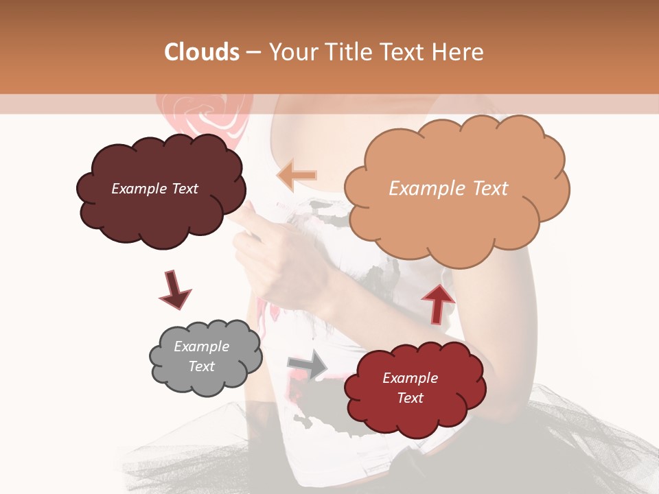 Cheerful Beautiful Licking PowerPoint Template