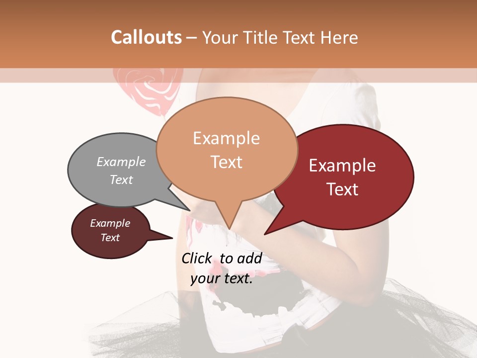 Cheerful Beautiful Licking PowerPoint Template