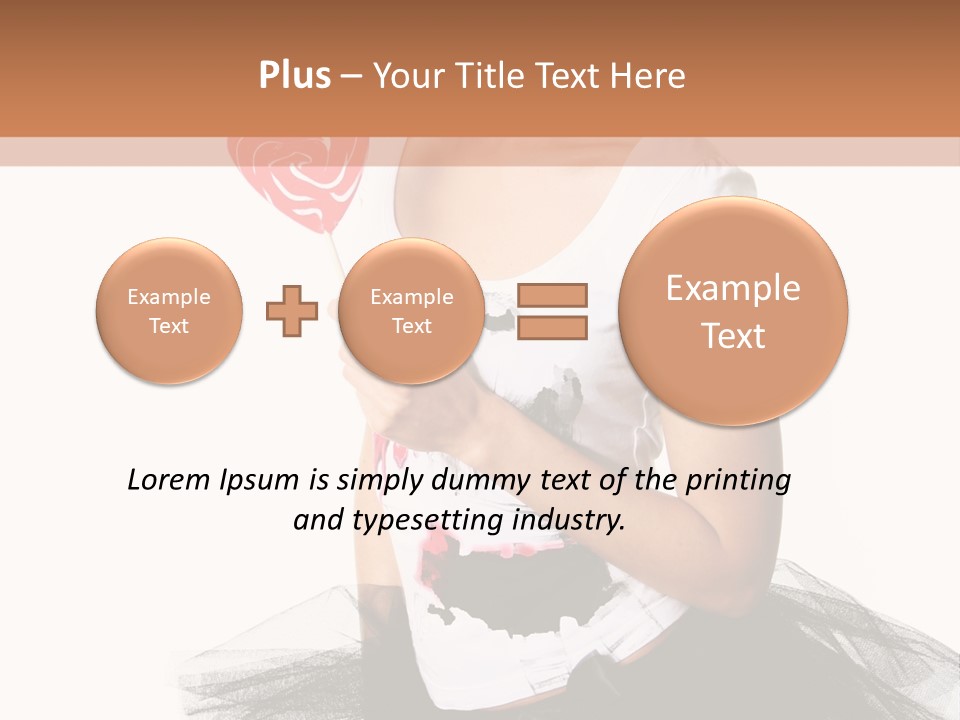 Cheerful Beautiful Licking PowerPoint Template