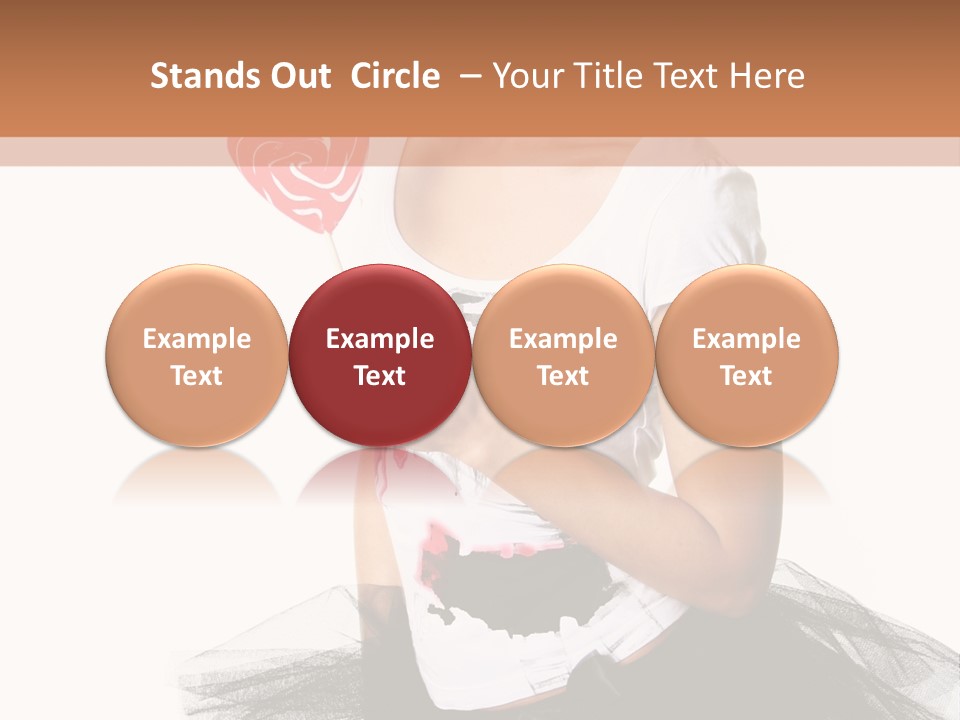 Cheerful Beautiful Licking PowerPoint Template