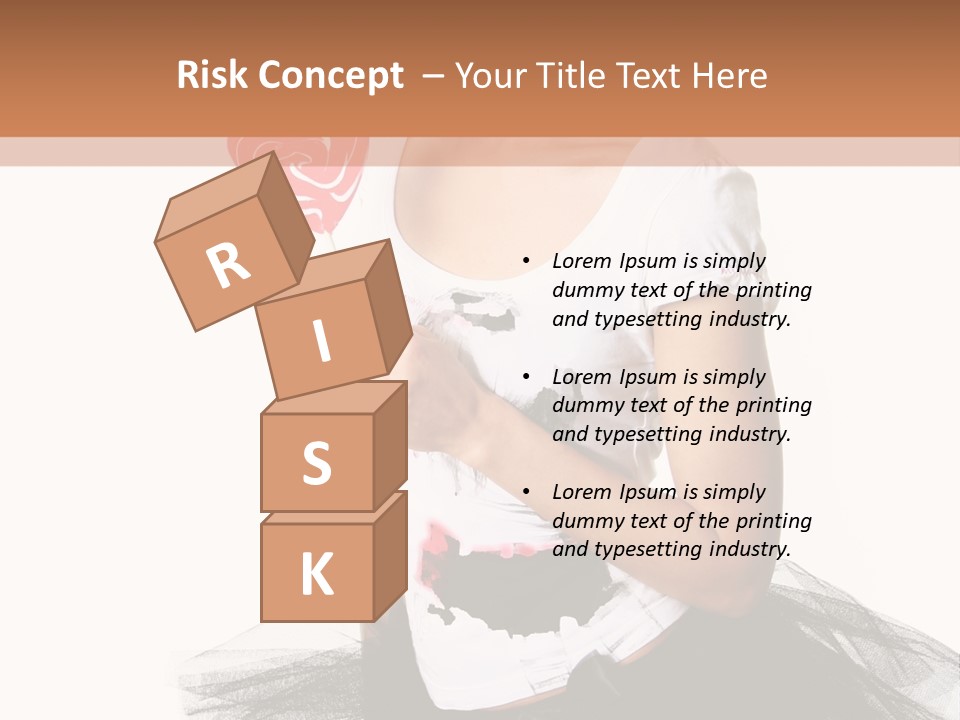 Cheerful Beautiful Licking PowerPoint Template