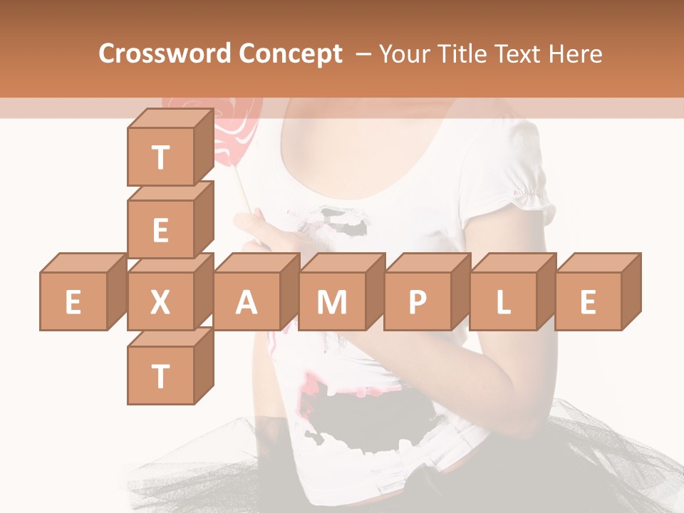 Cheerful Beautiful Licking PowerPoint Template