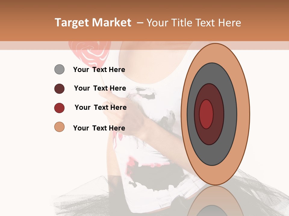 Cheerful Beautiful Licking PowerPoint Template