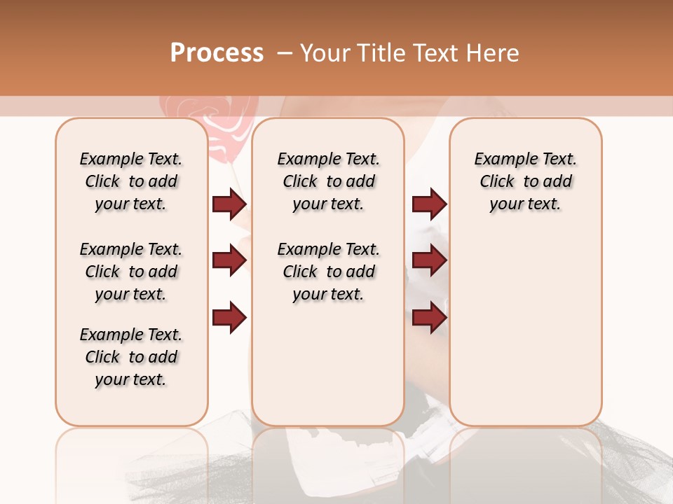 Cheerful Beautiful Licking PowerPoint Template