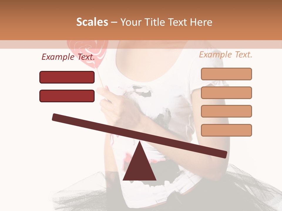 Cheerful Beautiful Licking PowerPoint Template