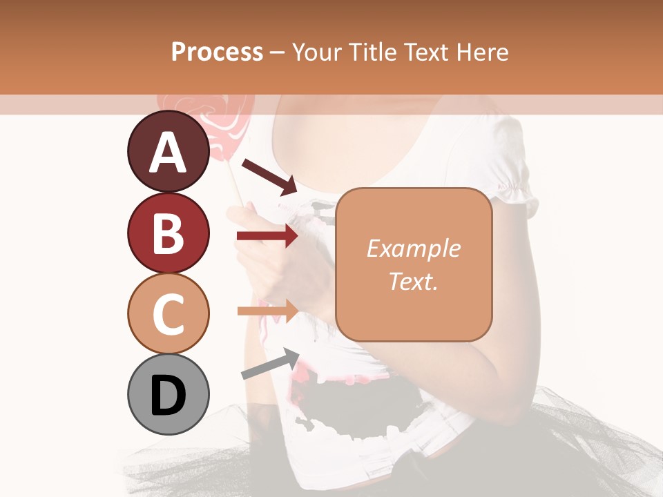 Cheerful Beautiful Licking PowerPoint Template