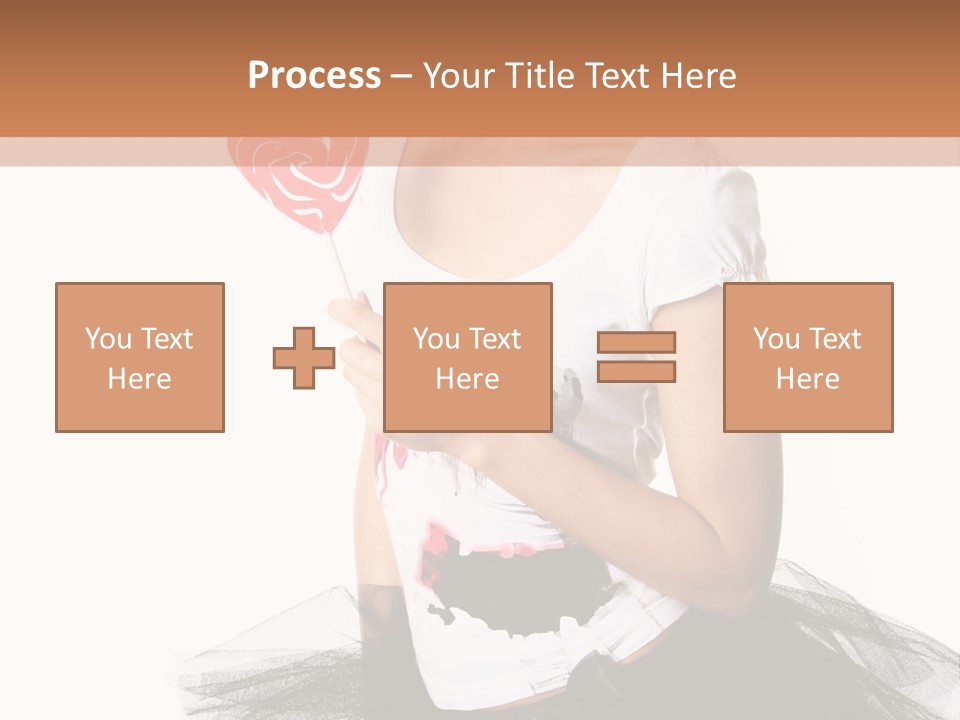 Cheerful Beautiful Licking PowerPoint Template
