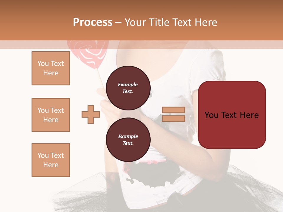 Cheerful Beautiful Licking PowerPoint Template