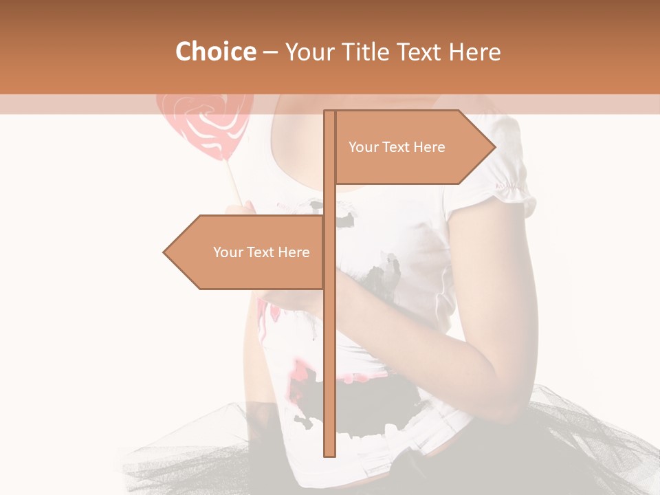 Cheerful Beautiful Licking PowerPoint Template