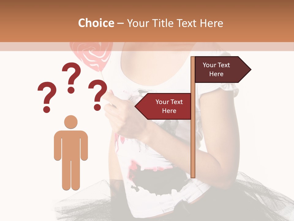 Cheerful Beautiful Licking PowerPoint Template