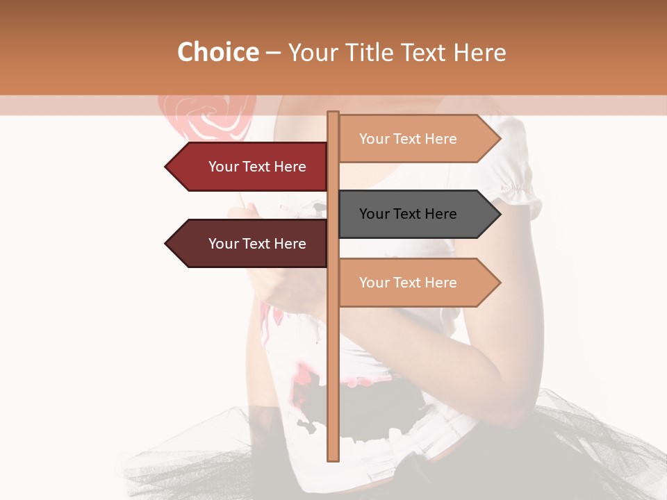 Cheerful Beautiful Licking PowerPoint Template