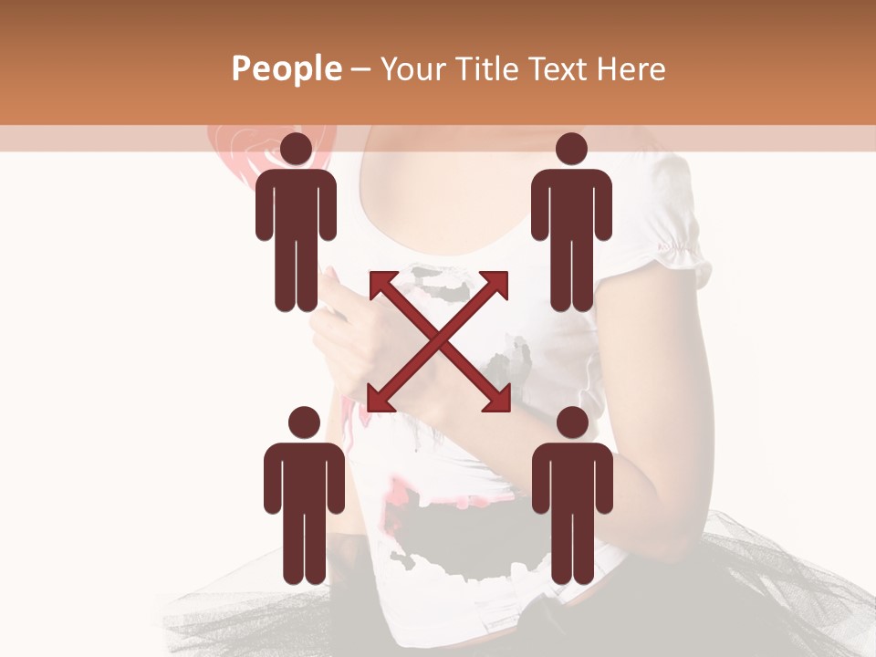 Cheerful Beautiful Licking PowerPoint Template