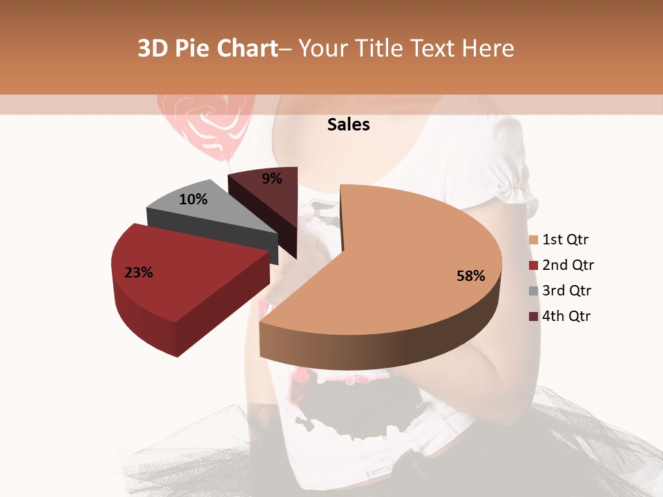 Cheerful Beautiful Licking PowerPoint Template