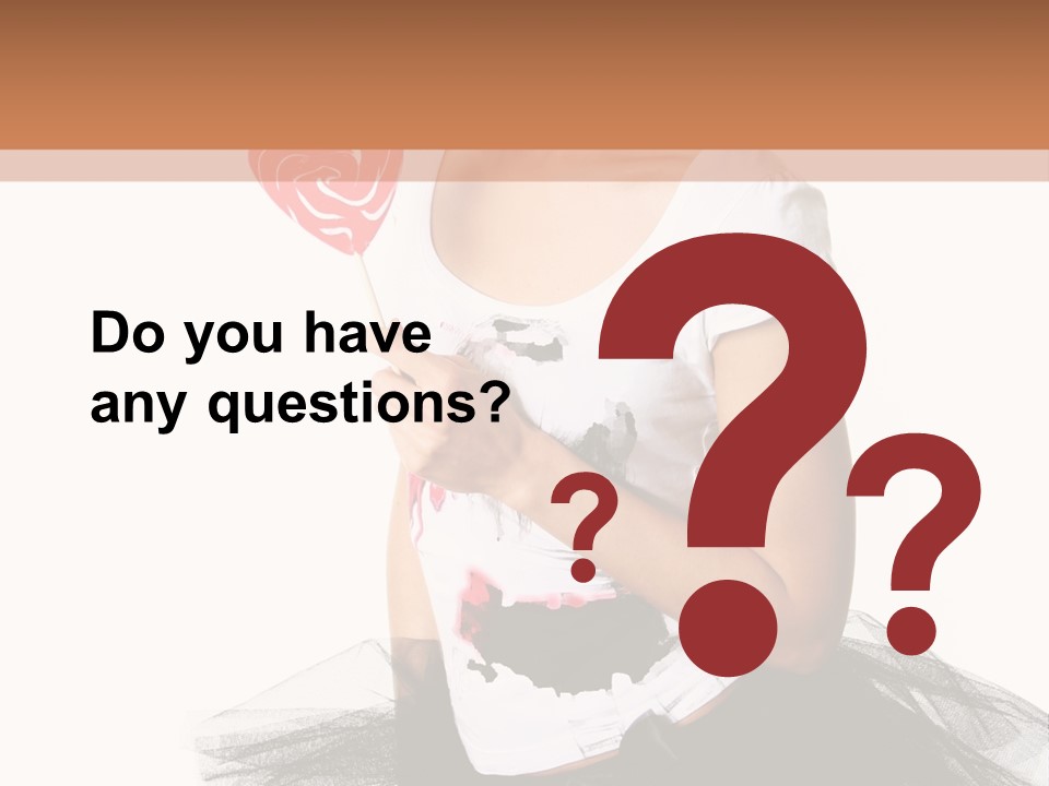 Cheerful Beautiful Licking PowerPoint Template