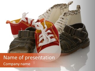 Sandals Accessories Pregnancy PowerPoint Template