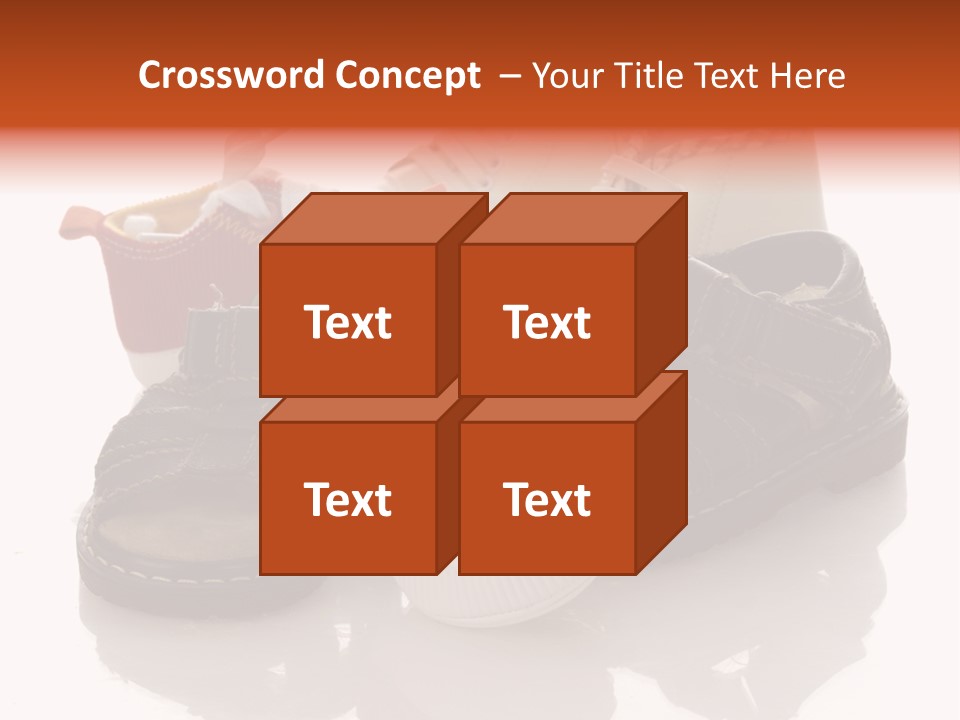 Sandals Accessories Pregnancy PowerPoint Template