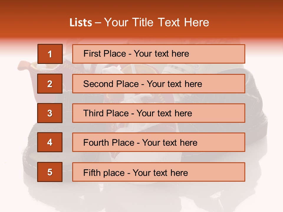 Sandals Accessories Pregnancy PowerPoint Template
