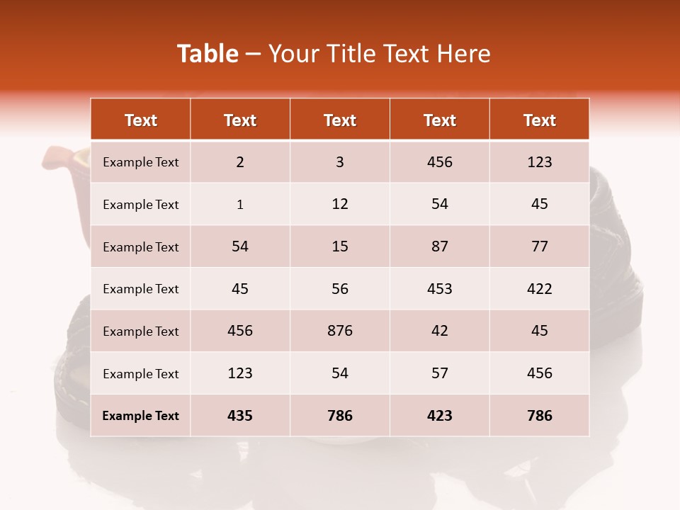 Sandals Accessories Pregnancy PowerPoint Template