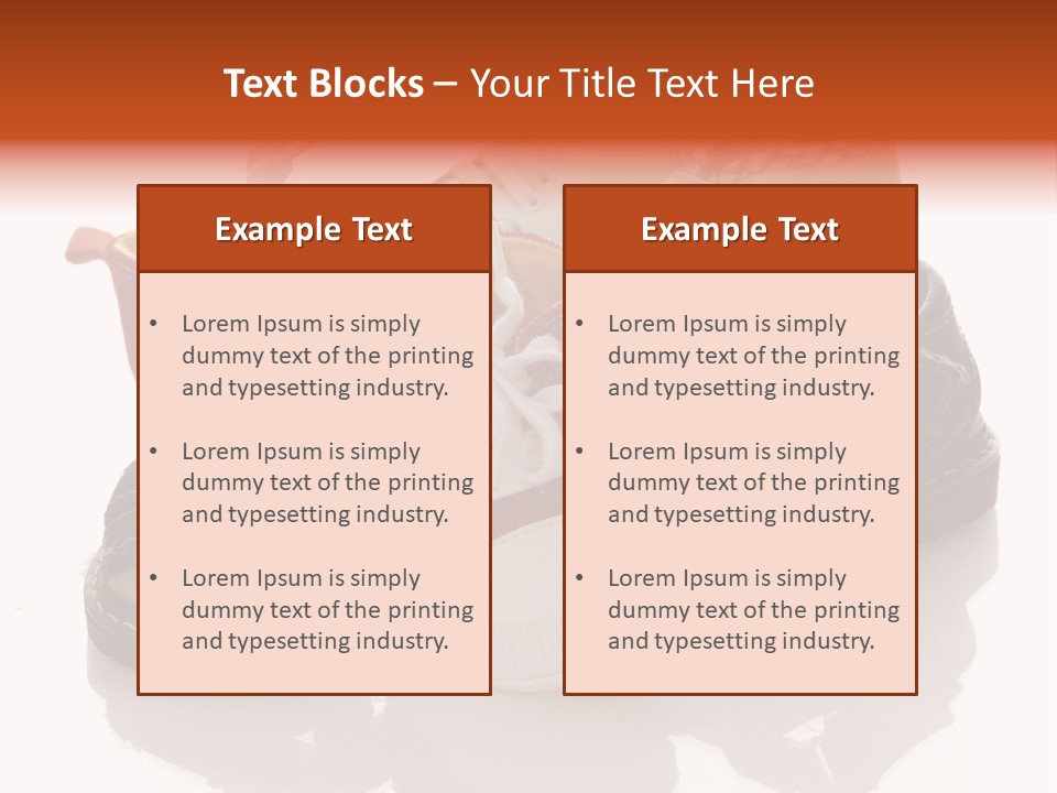 Sandals Accessories Pregnancy PowerPoint Template