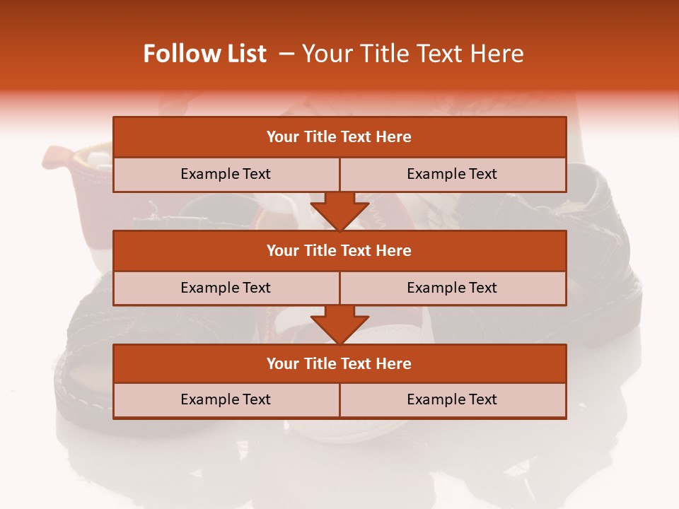 Sandals Accessories Pregnancy PowerPoint Template