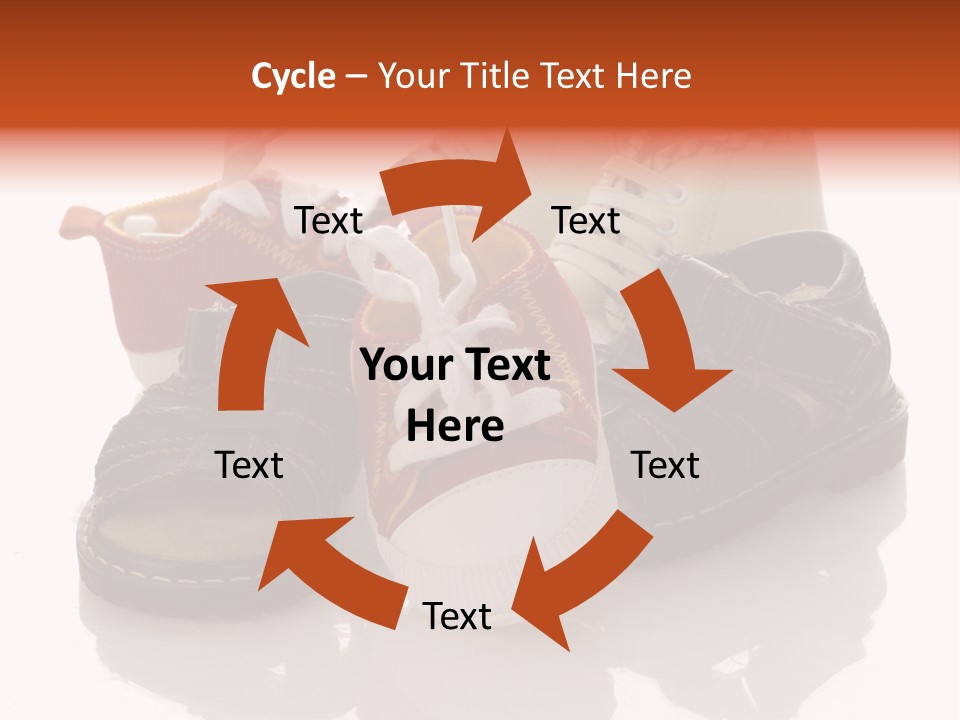 Sandals Accessories Pregnancy PowerPoint Template