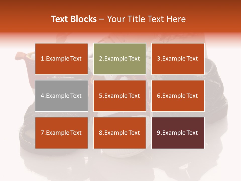 Sandals Accessories Pregnancy PowerPoint Template