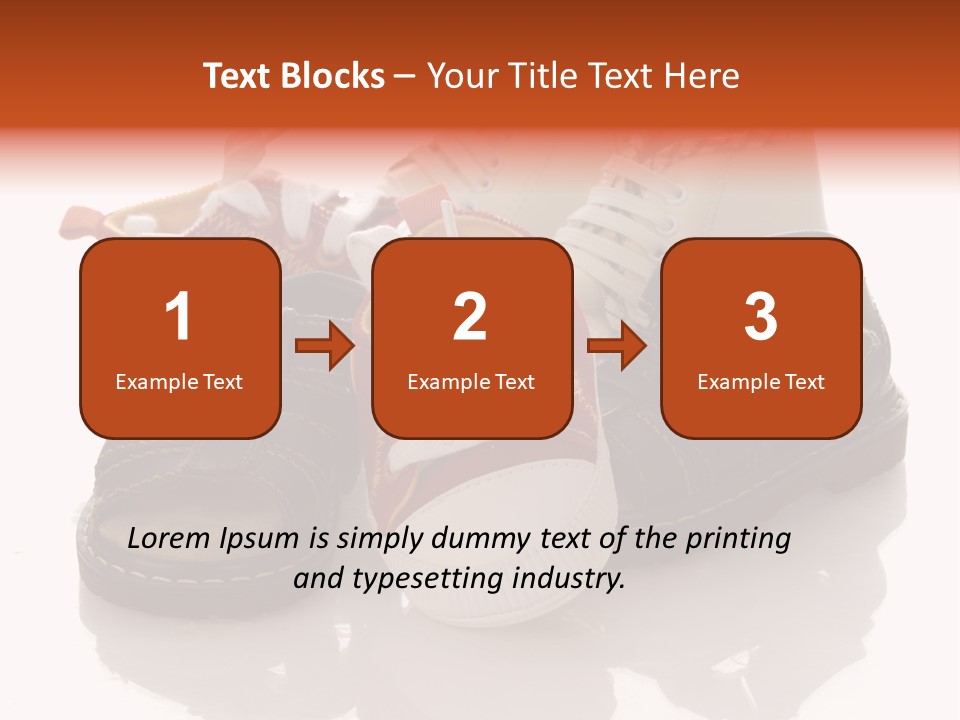 Sandals Accessories Pregnancy PowerPoint Template