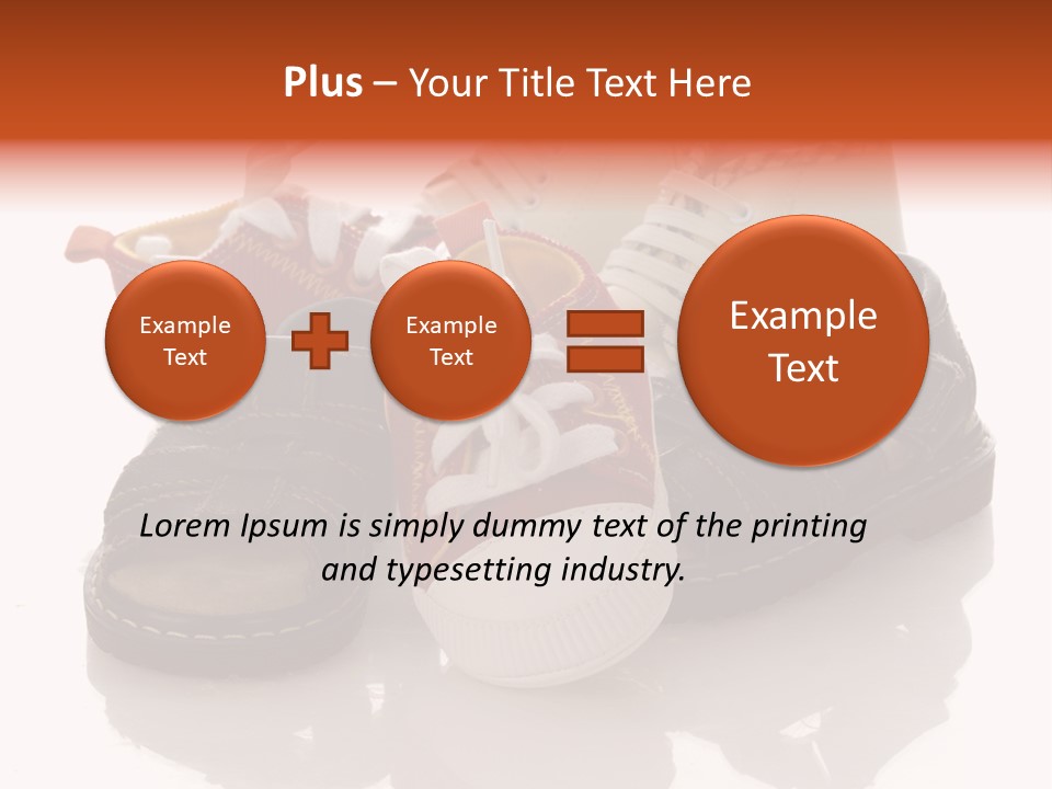 Sandals Accessories Pregnancy PowerPoint Template