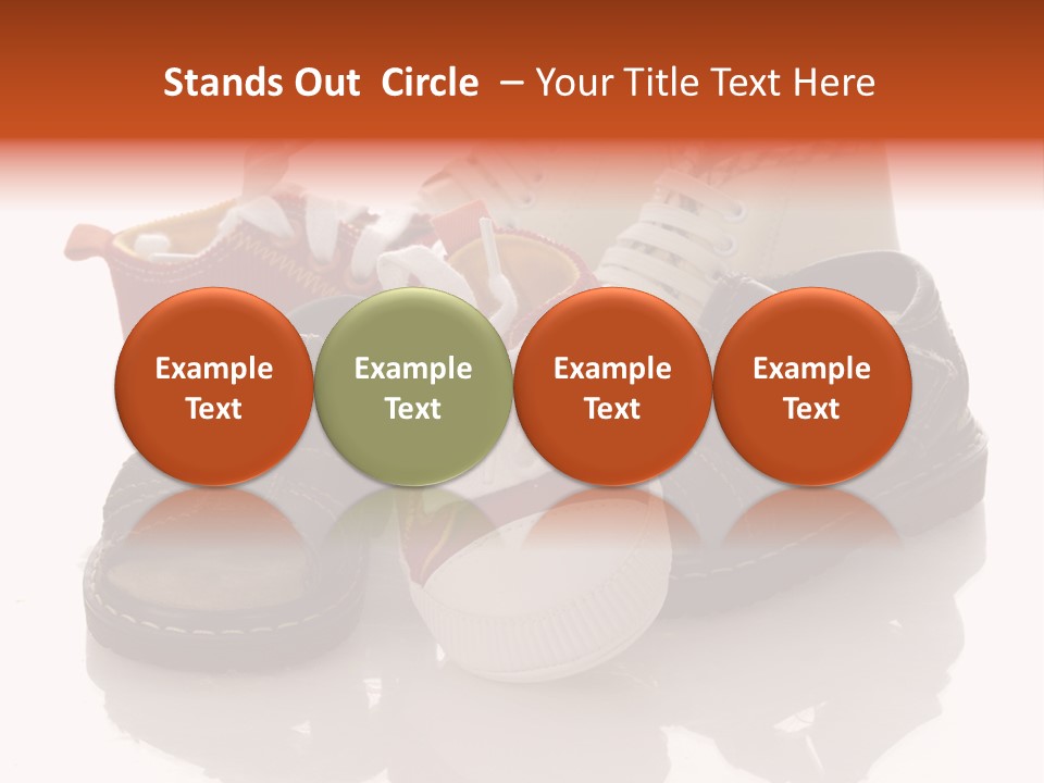 Sandals Accessories Pregnancy PowerPoint Template