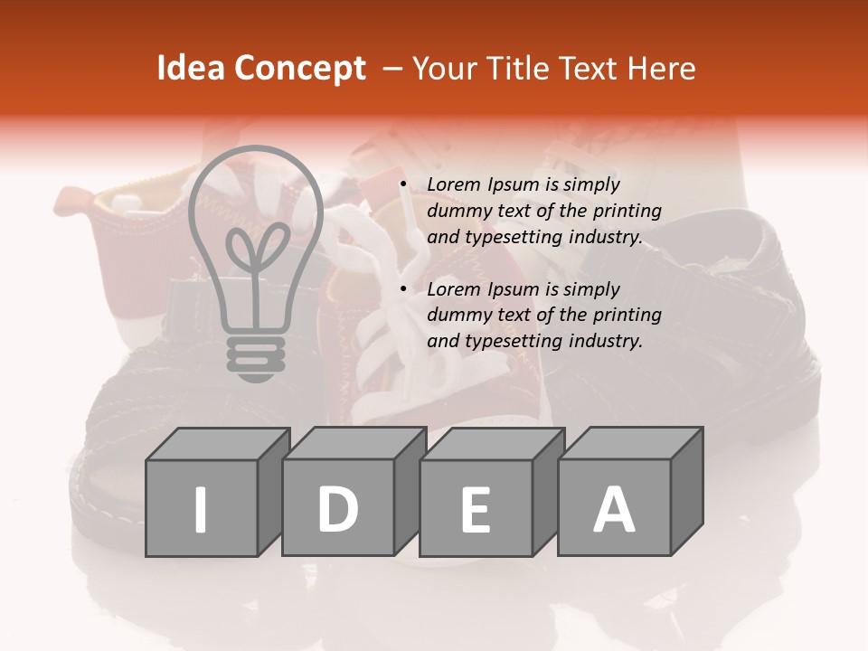 Sandals Accessories Pregnancy PowerPoint Template