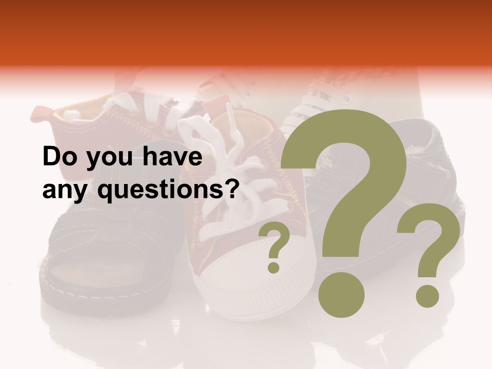 Sandals Accessories Pregnancy PowerPoint Template