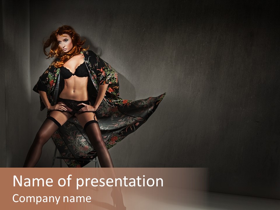 Hair Bikini Luxury PowerPoint Template