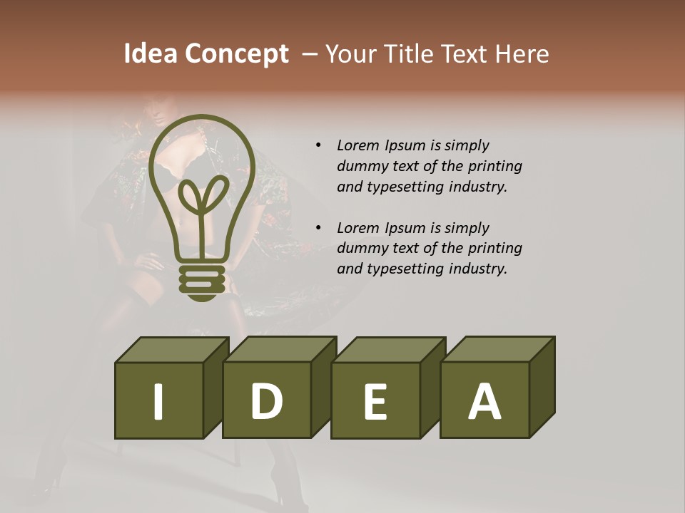 Hair Bikini Luxury PowerPoint Template