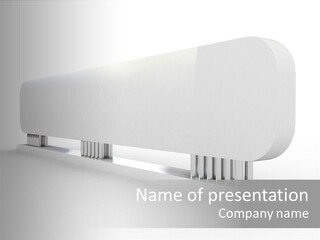 White Blank Commercial PowerPoint Template