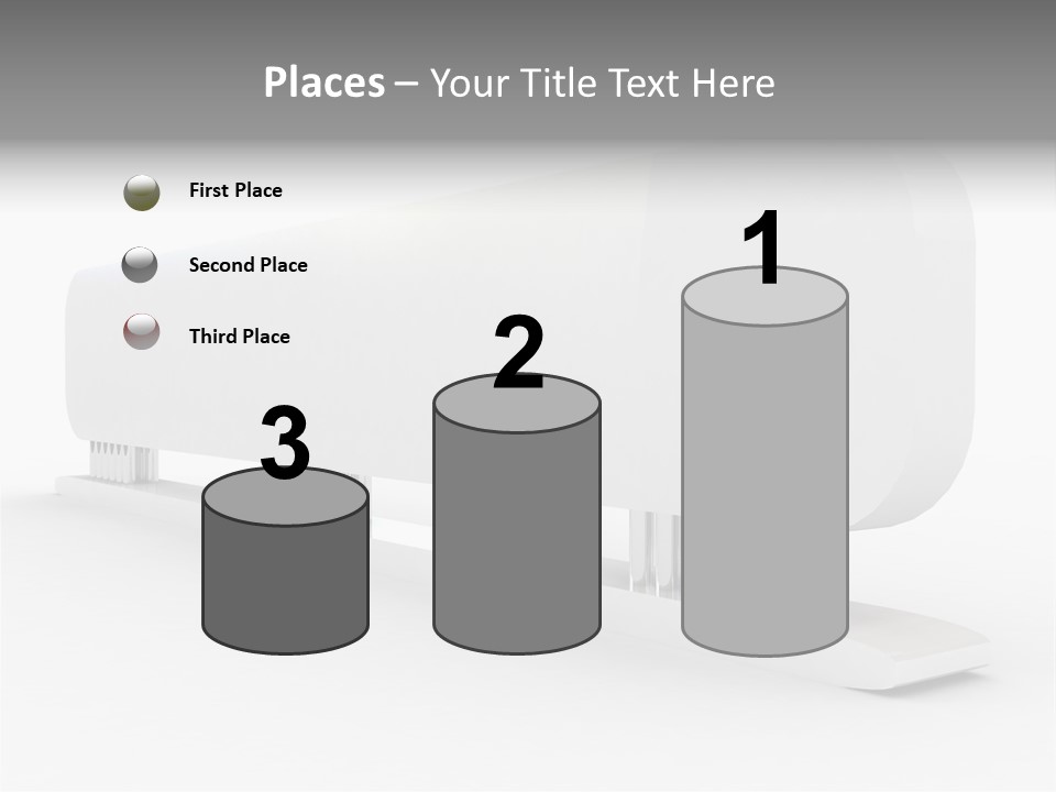 White Blank Commercial PowerPoint Template