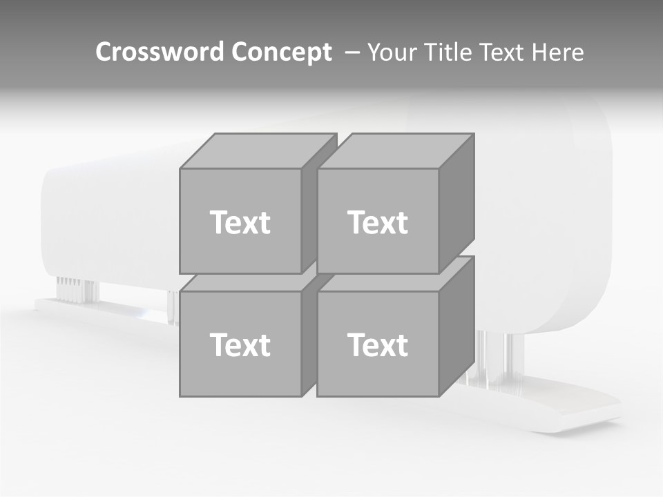 White Blank Commercial PowerPoint Template