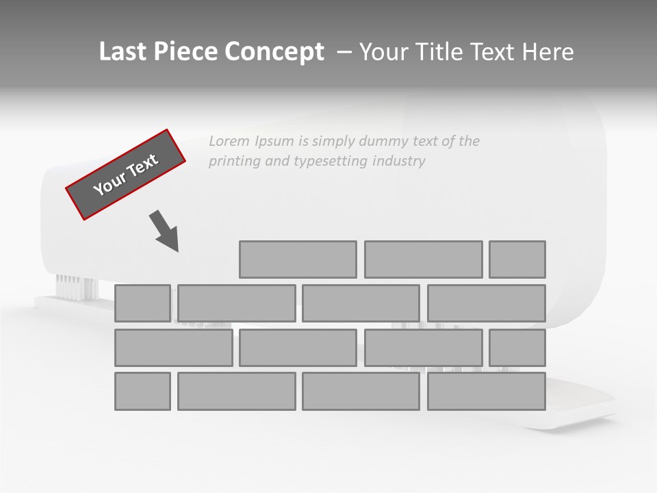 White Blank Commercial PowerPoint Template