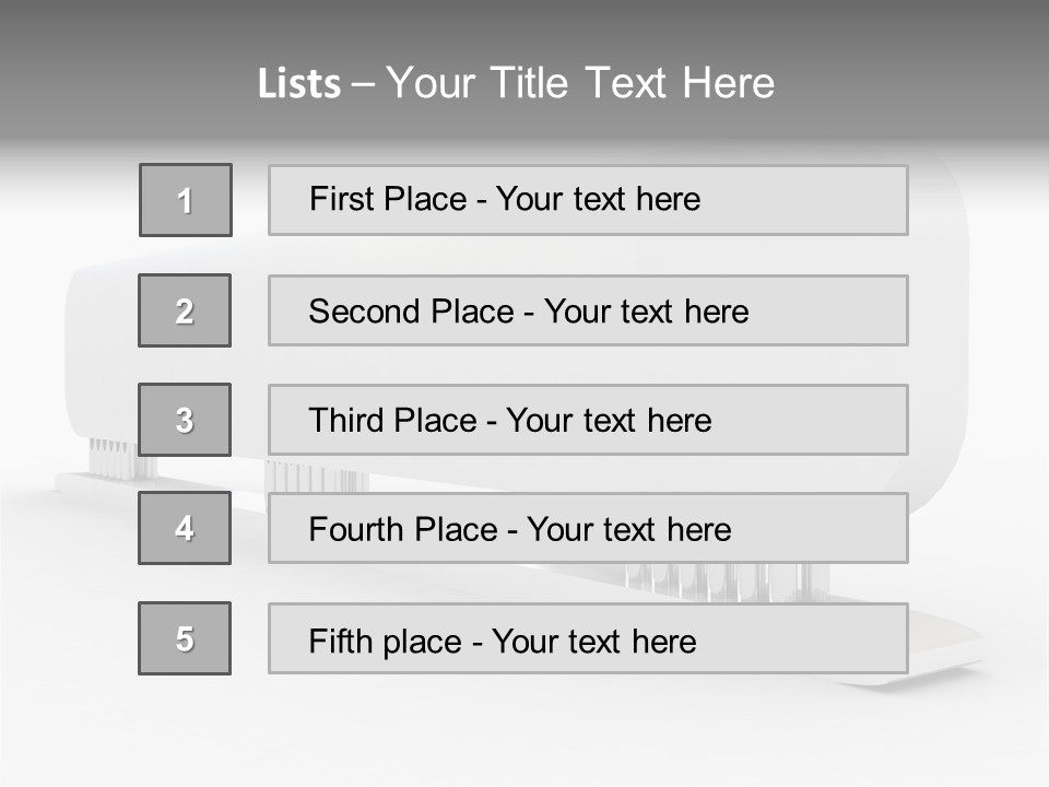 White Blank Commercial PowerPoint Template