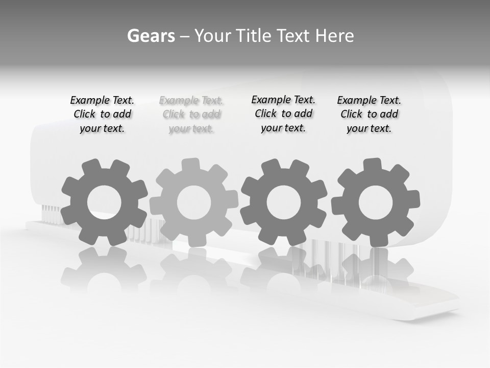 White Blank Commercial PowerPoint Template
