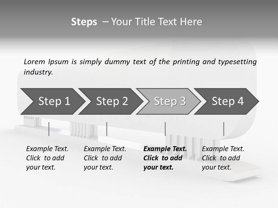 White Blank Commercial PowerPoint Template