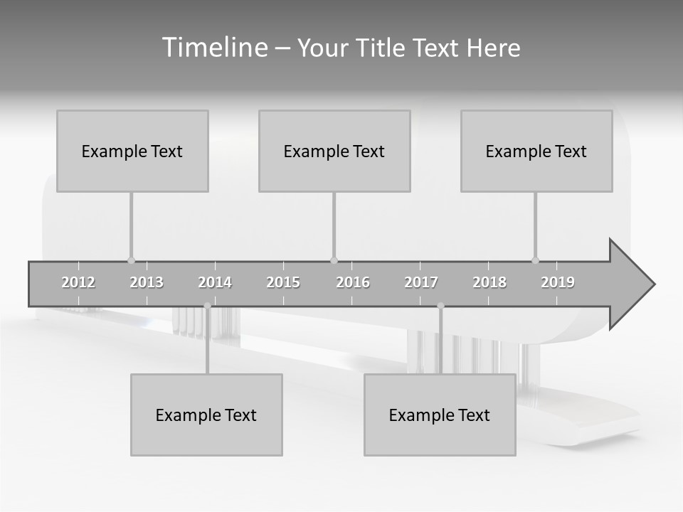 White Blank Commercial PowerPoint Template