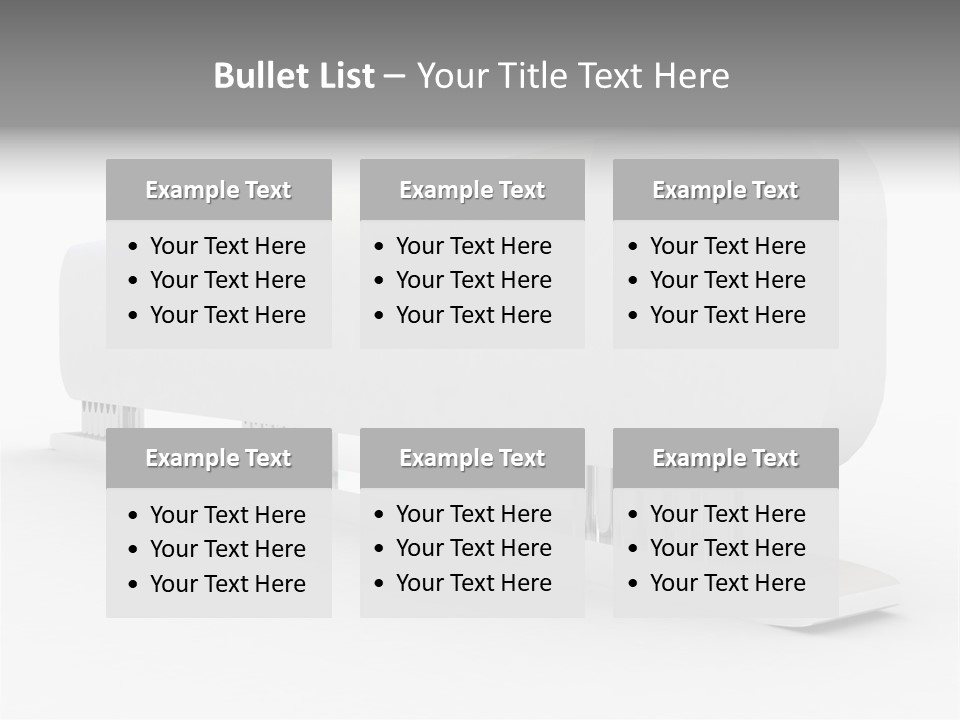 White Blank Commercial PowerPoint Template